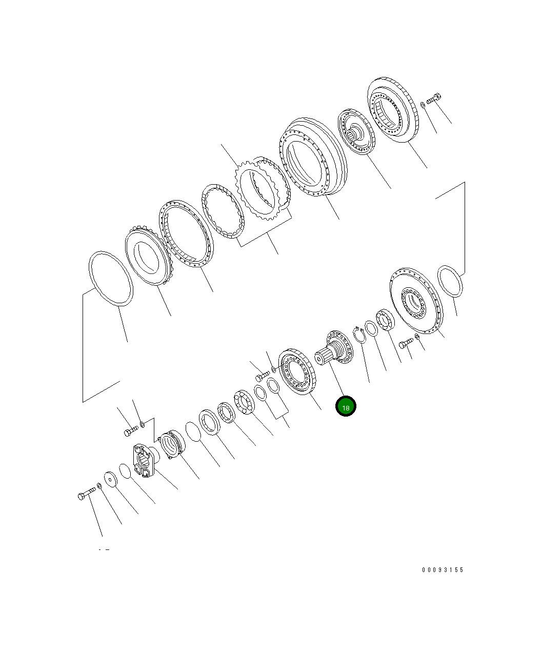 Вал 711-28-41351 Komatsu