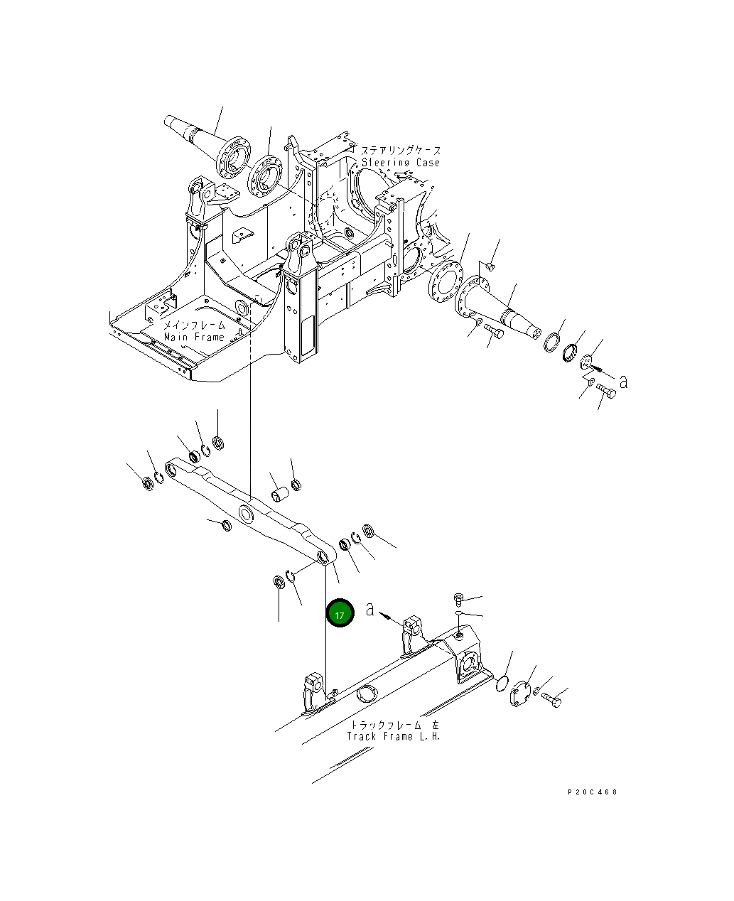Балансирная штанга 13G-50-62120 Komatsu
