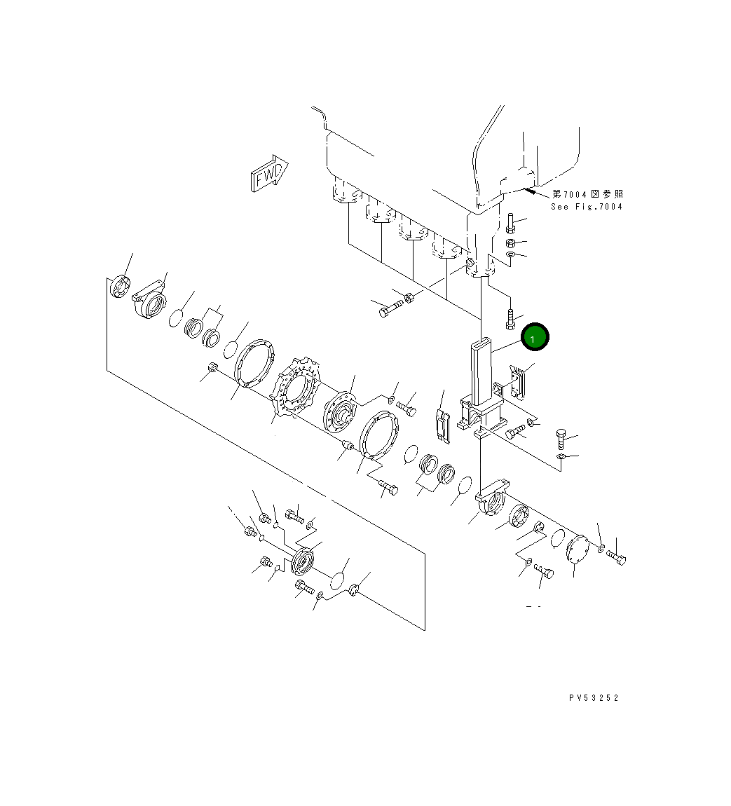 Вилка 263-78-11821 Komatsu