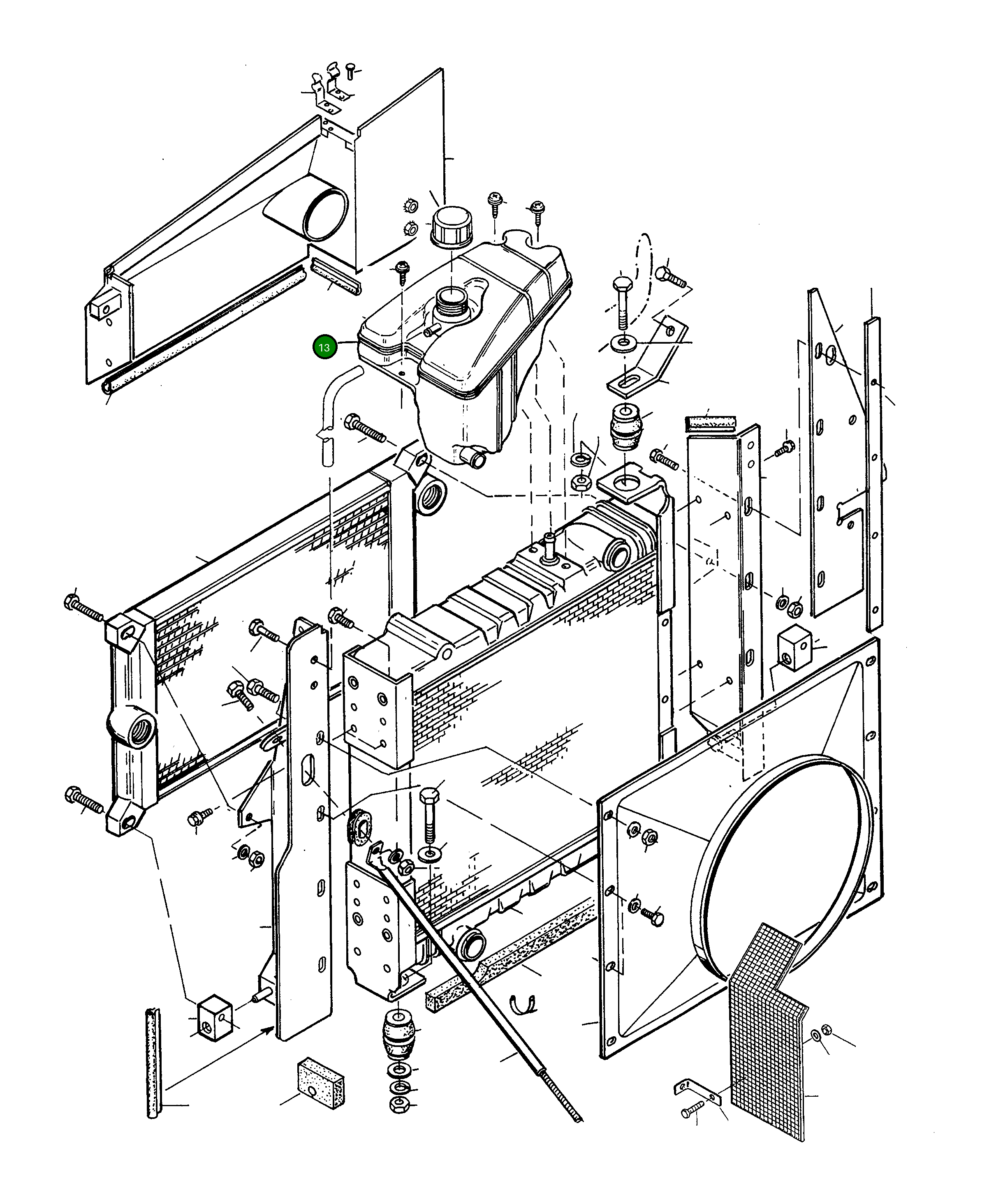 Бак 4250433M91 Komatsu