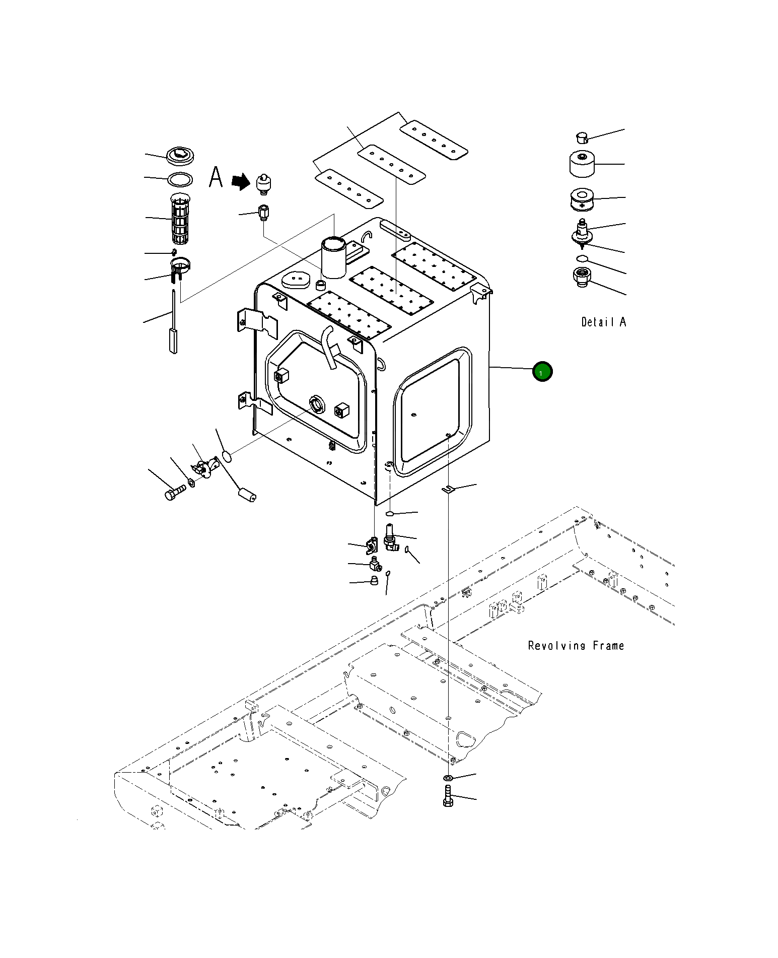 Бак 20Y-04-43210 Komatsu