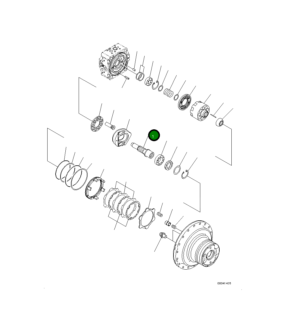 Вал 708-8F-32140 Komatsu