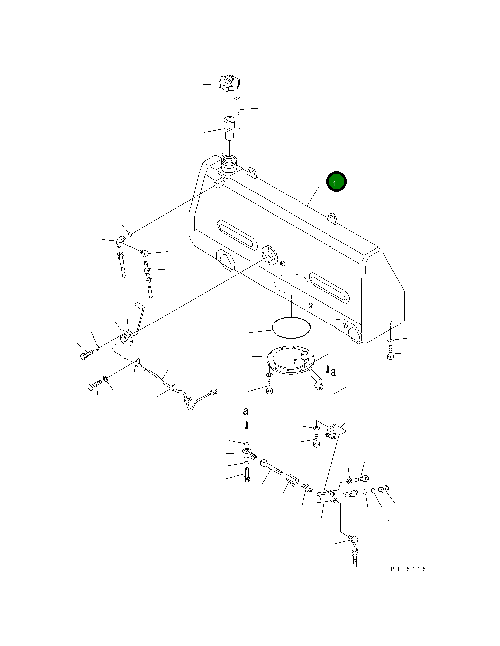 Бак 154-04-51114 Komatsu