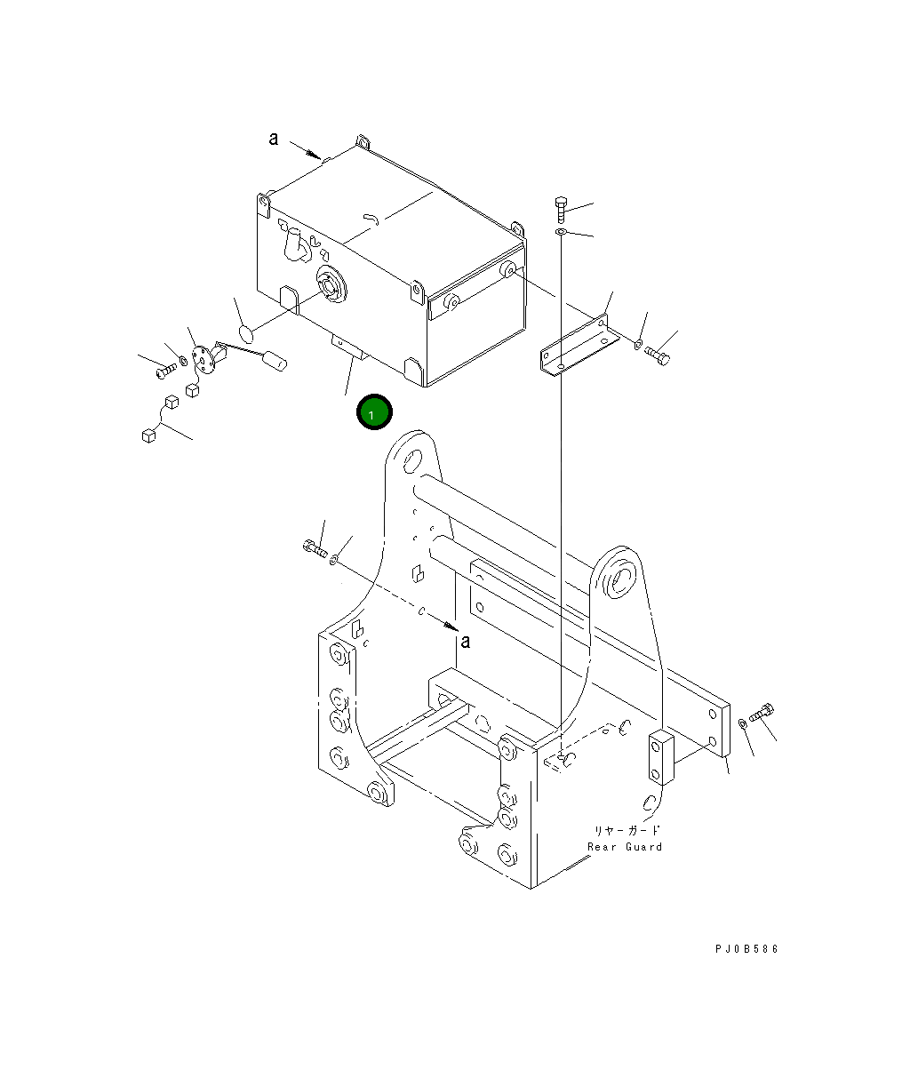 Бак 14X-916-1411 Komatsu