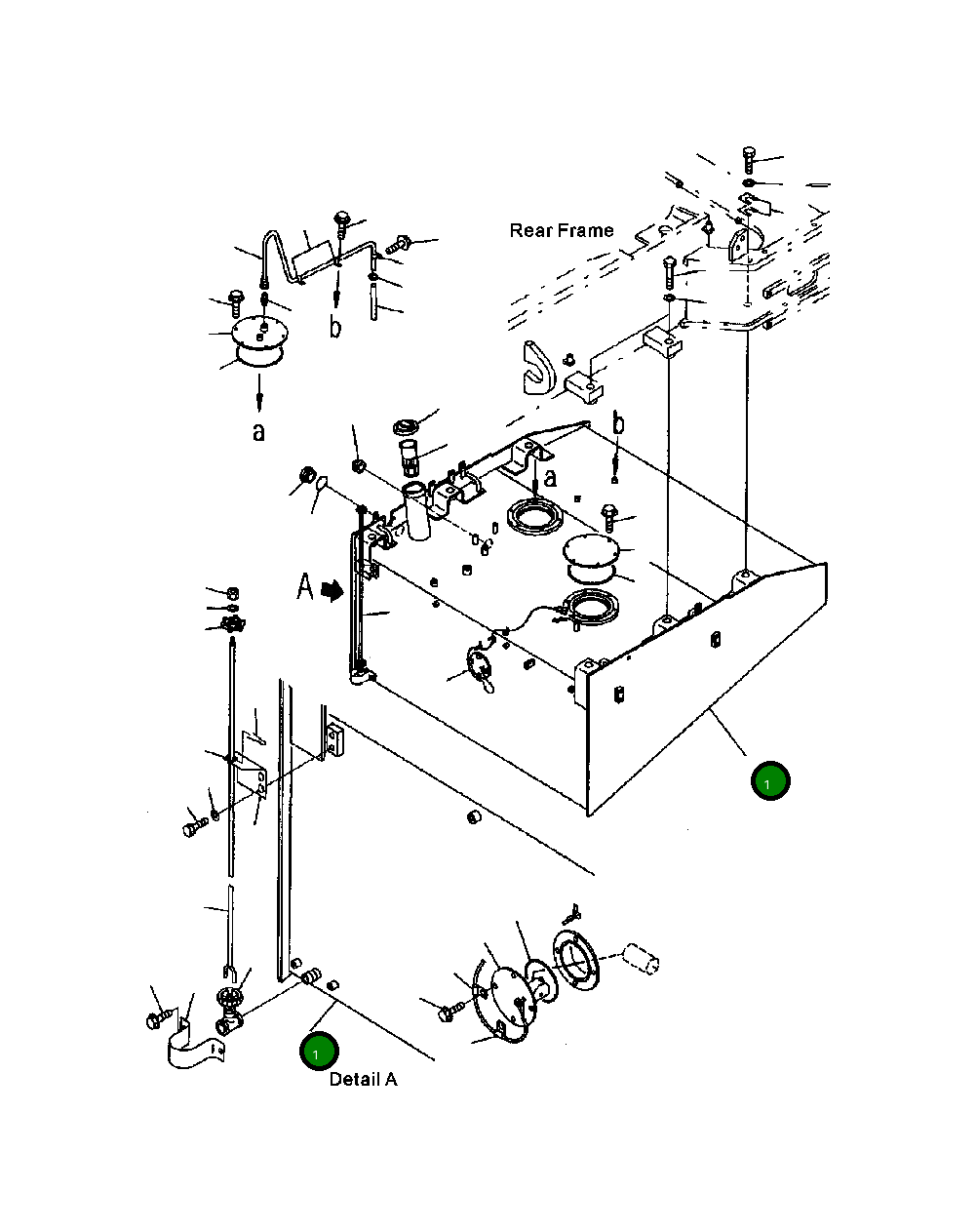 Бак 428-04-A1210 Komatsu