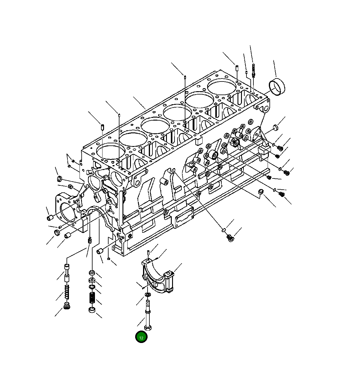 Болт - M14-1.50 X 160 1317 021 H1 Komatsu
