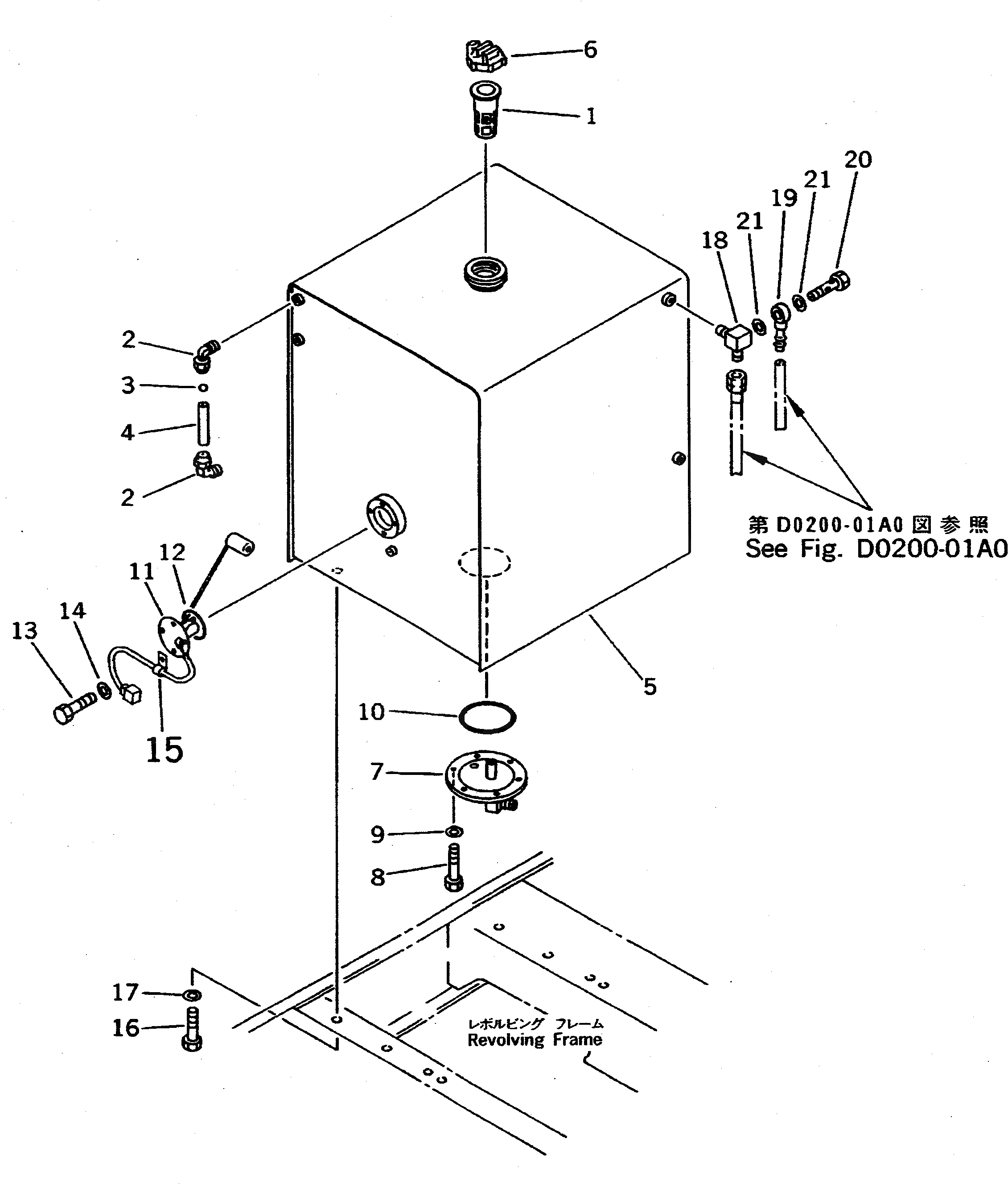 Бак 209-04-51112 Komatsu