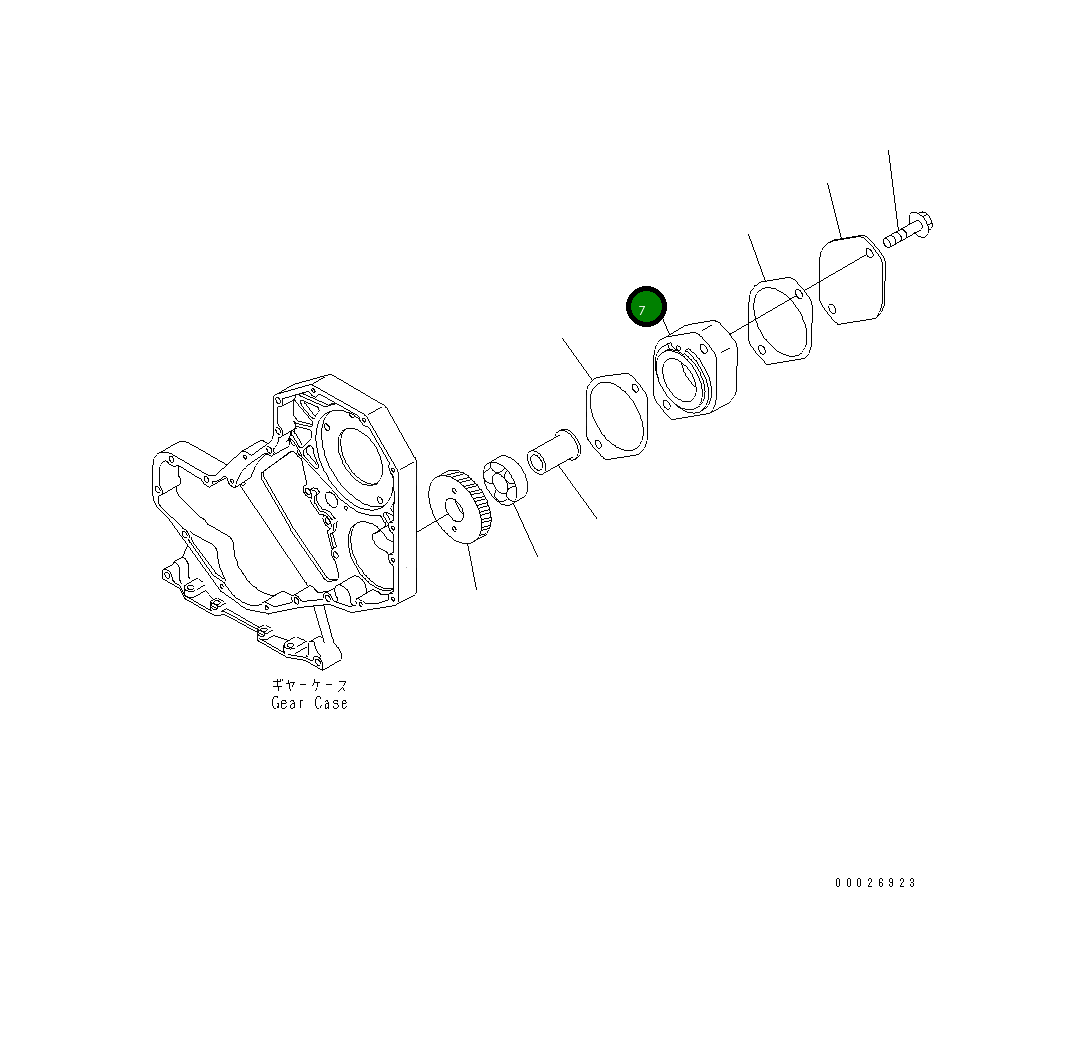 Адаптер 6732-21-3550 Komatsu
