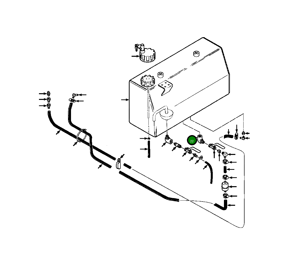 Адаптер 444 002 Komatsu