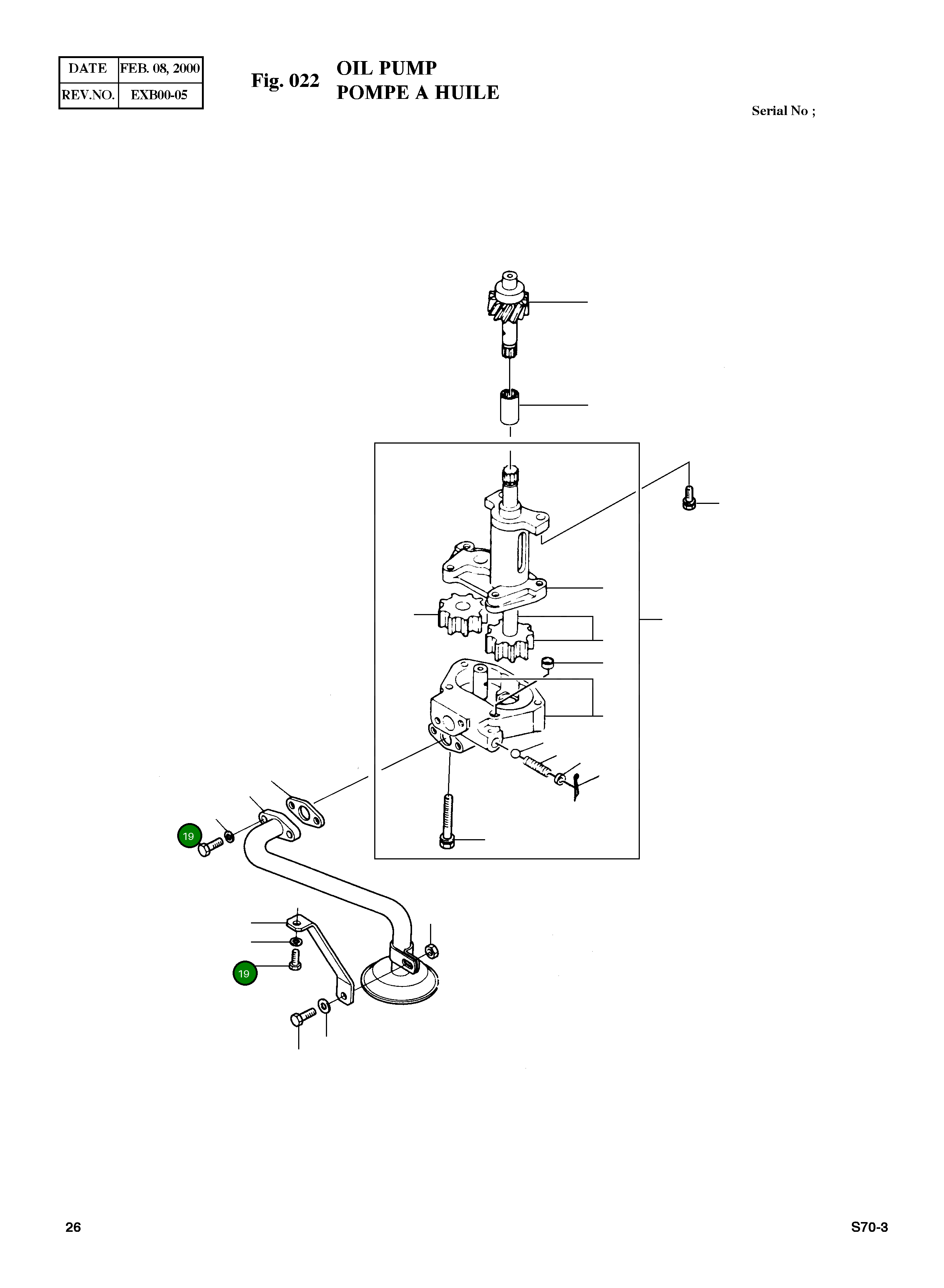 Болт M8X22 06.01283-7114 Komatsu