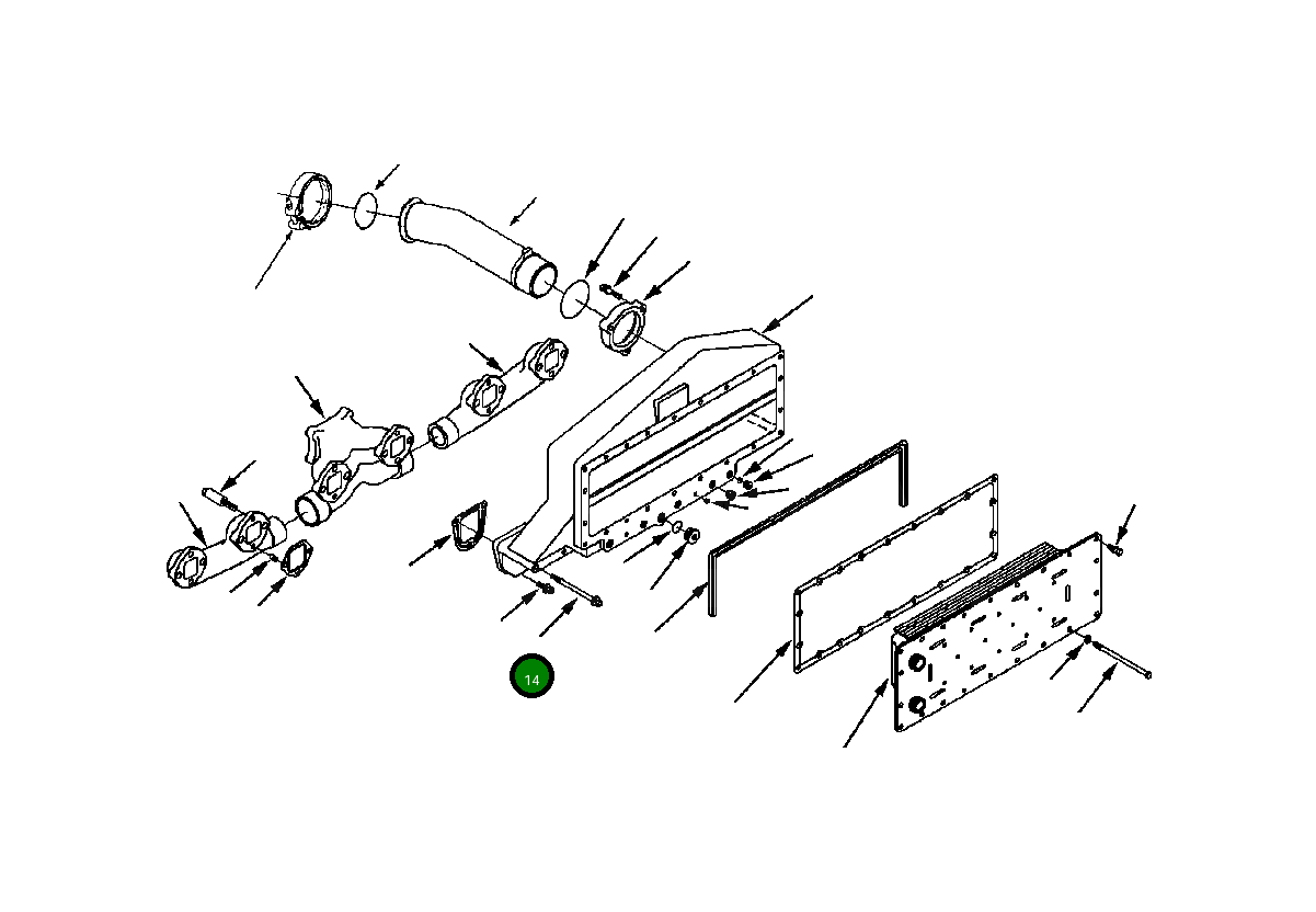 Болт (3/8 - 16x6 INCH) 1307 612 H1 Komatsu