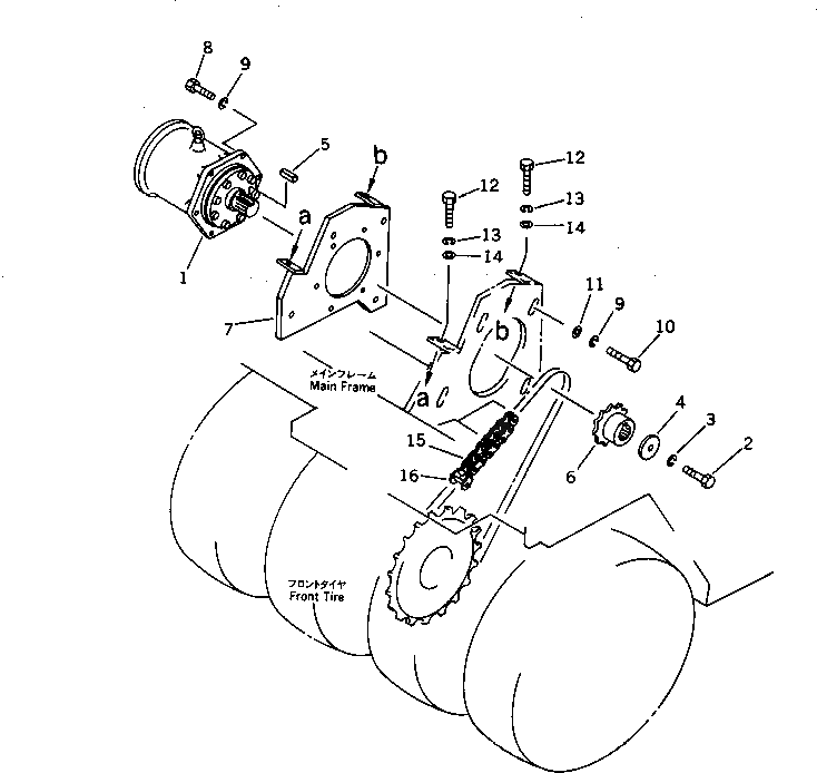 Ведущая звезда 257-05-05504 Komatsu