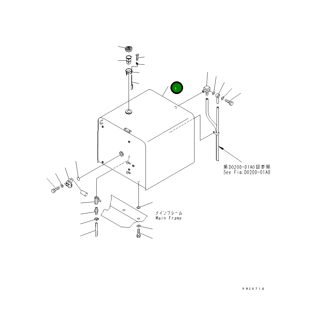 Бак 8287-04-1112 Komatsu