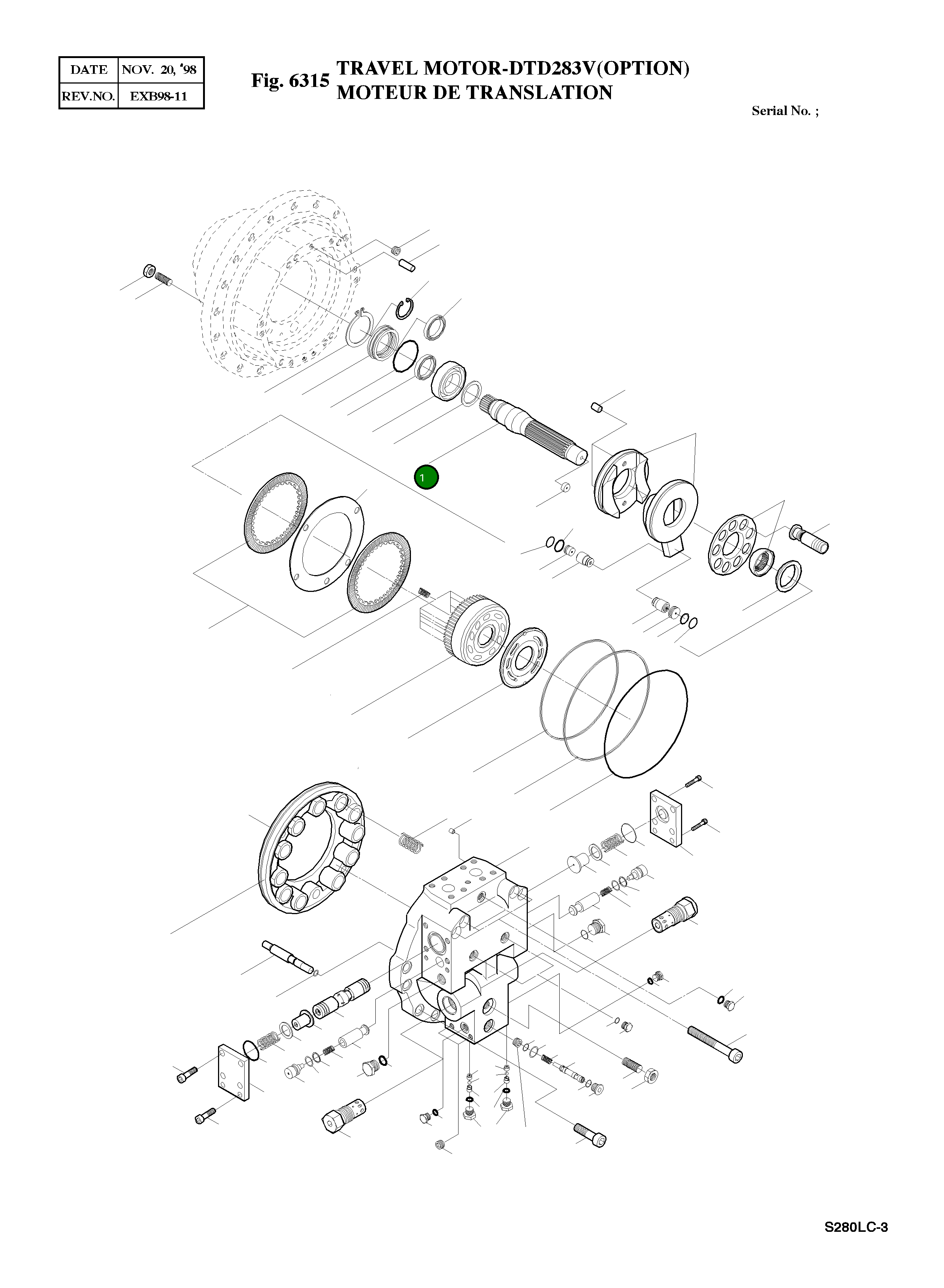 Вал 2405-1008A Komatsu