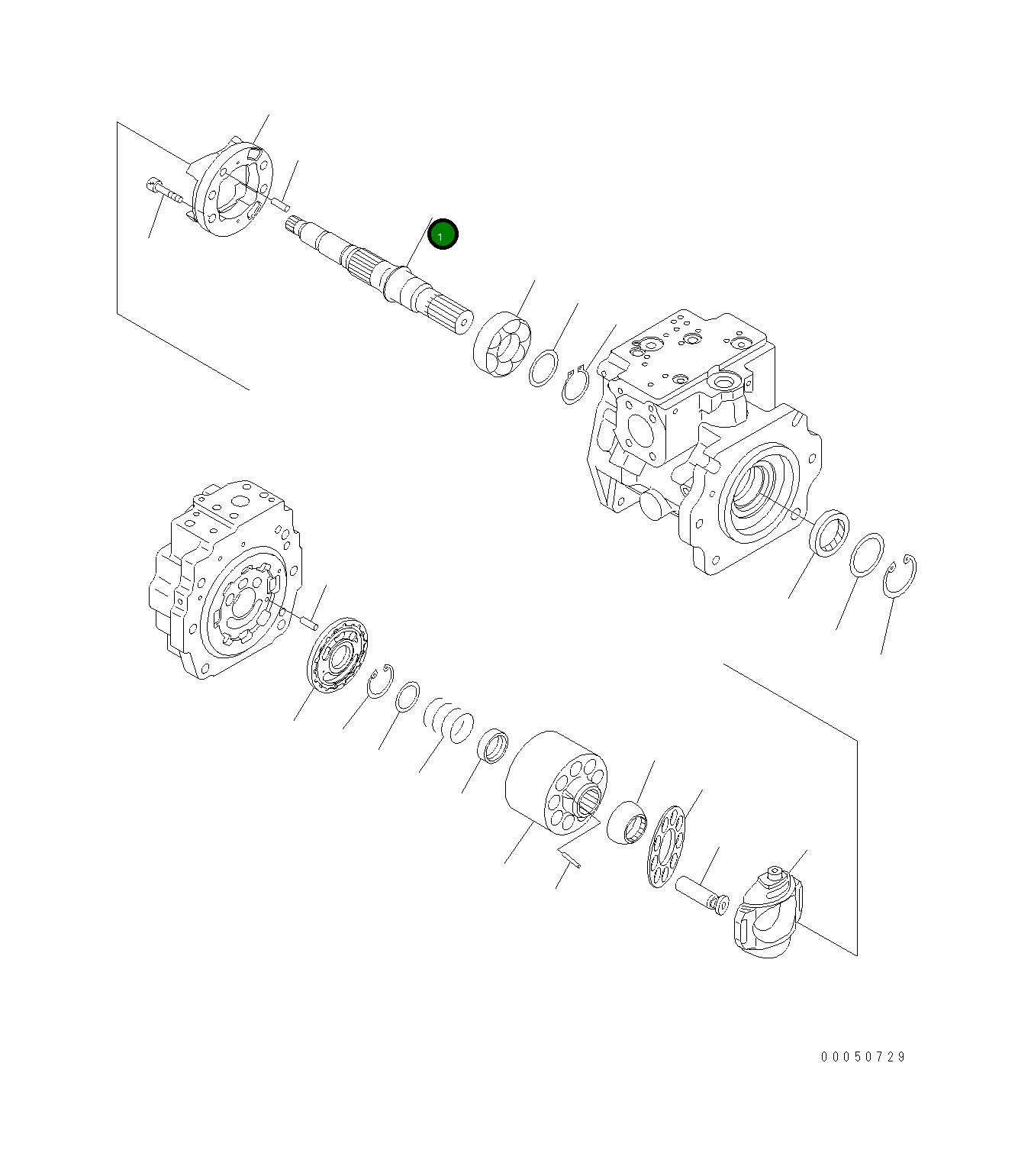 Вал 708-1L-32340 Komatsu