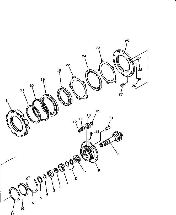 Вал 104-15-22131 Komatsu