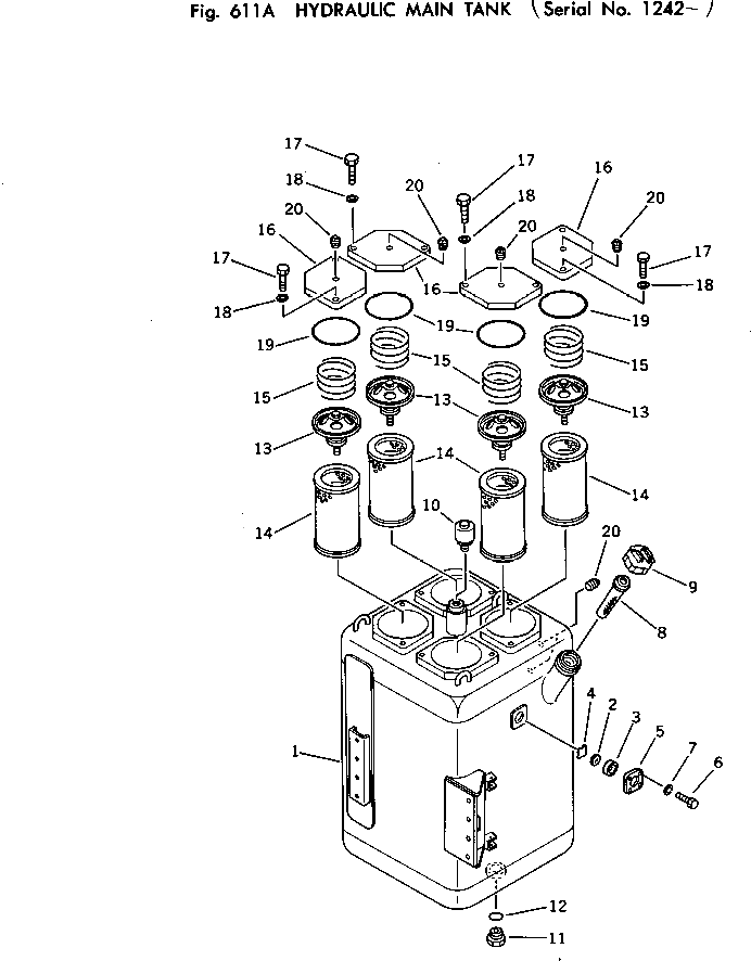 Бак 569-60-4712 Komatsu