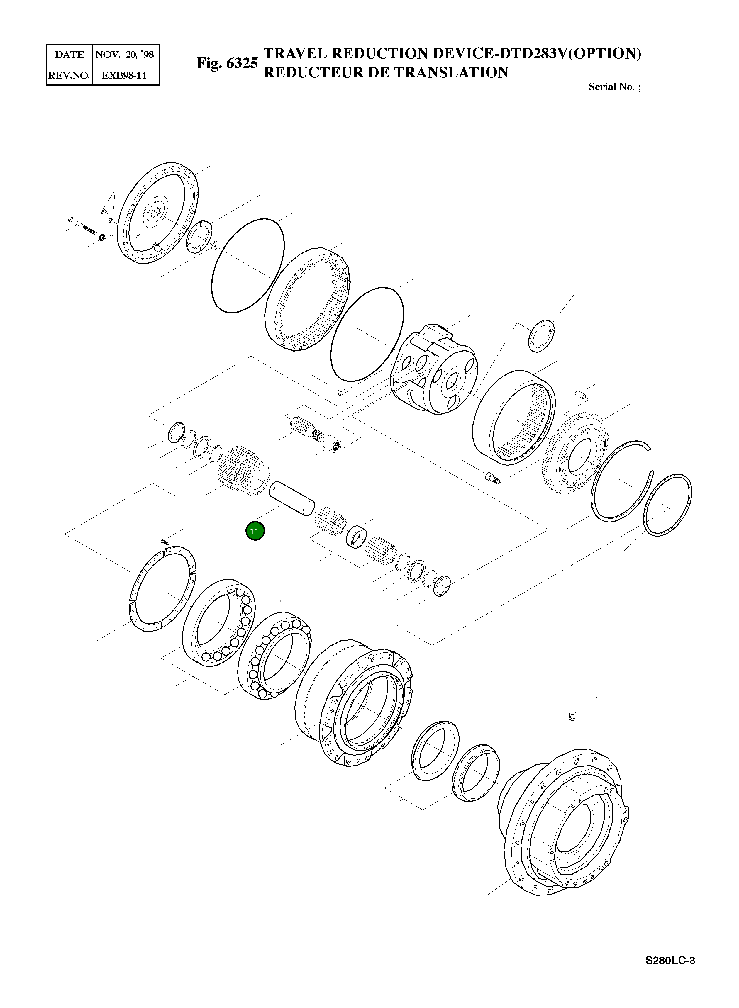 Вал 2405-1010A Komatsu