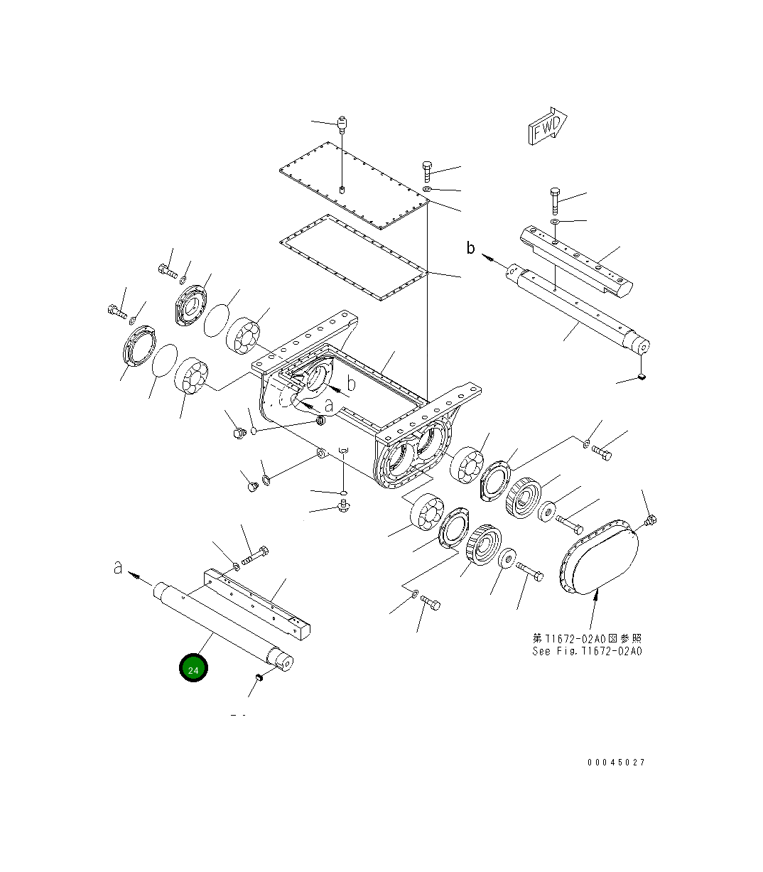 Вал 8295-72-2222 Komatsu
