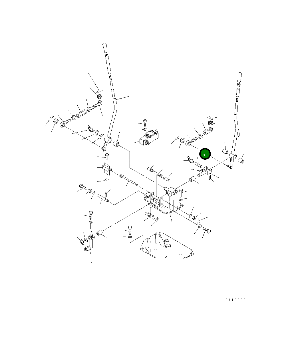 Вал 175-43-38160 Komatsu