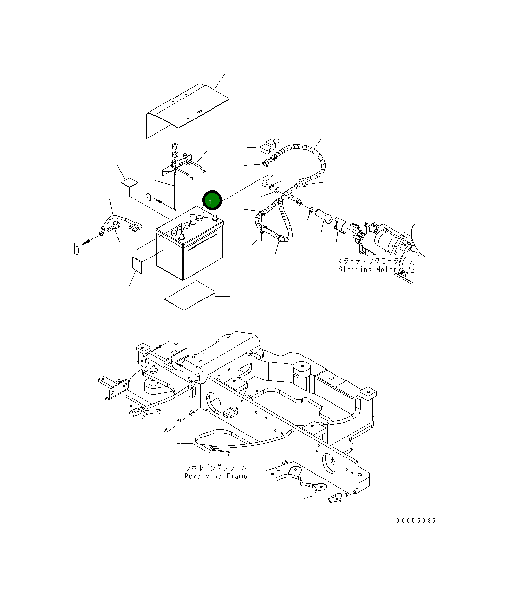 Аккумулятор WET (90D26L) 22L-06-28110 Komatsu
