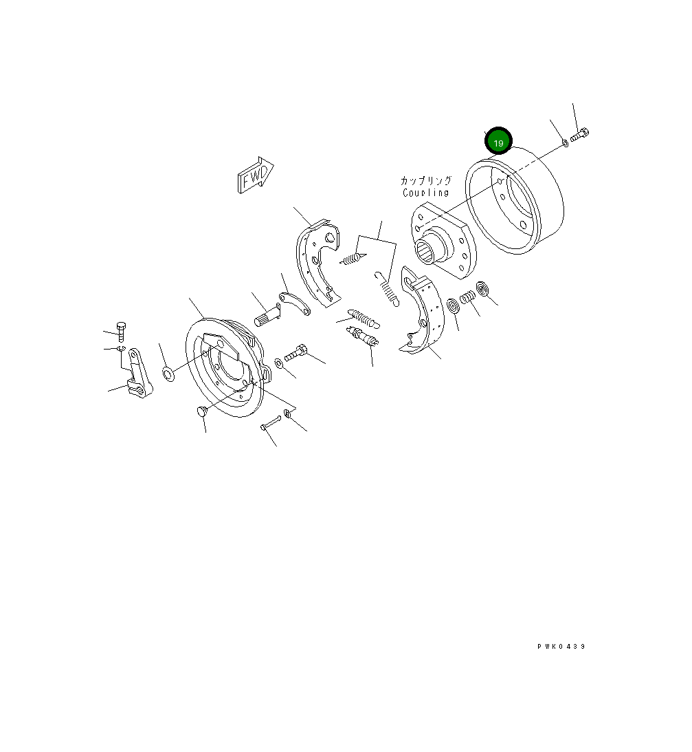 Барабан 21J-23-11690 Komatsu