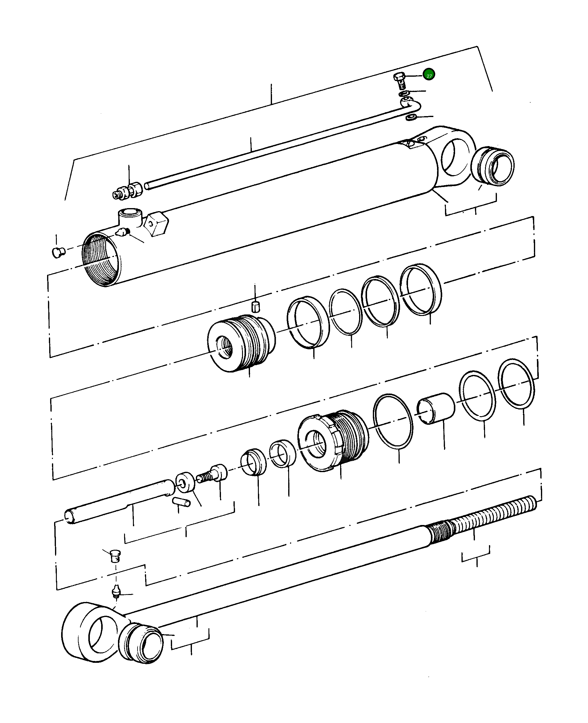 Болт-банджо 1748283M1 Komatsu