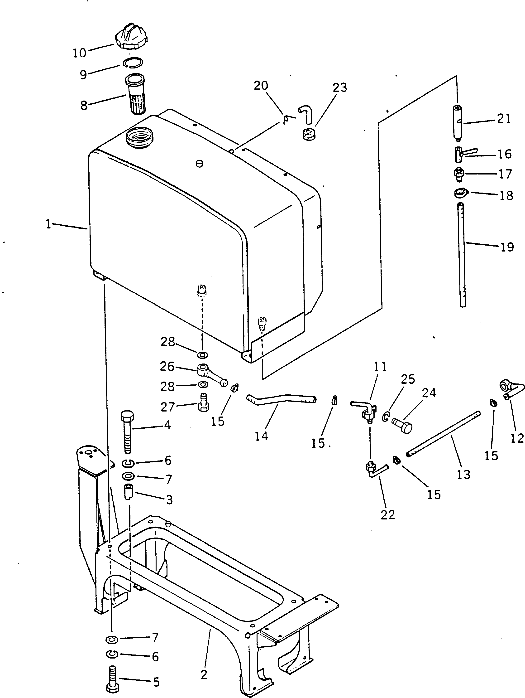 Бак 233-04-21111 Komatsu