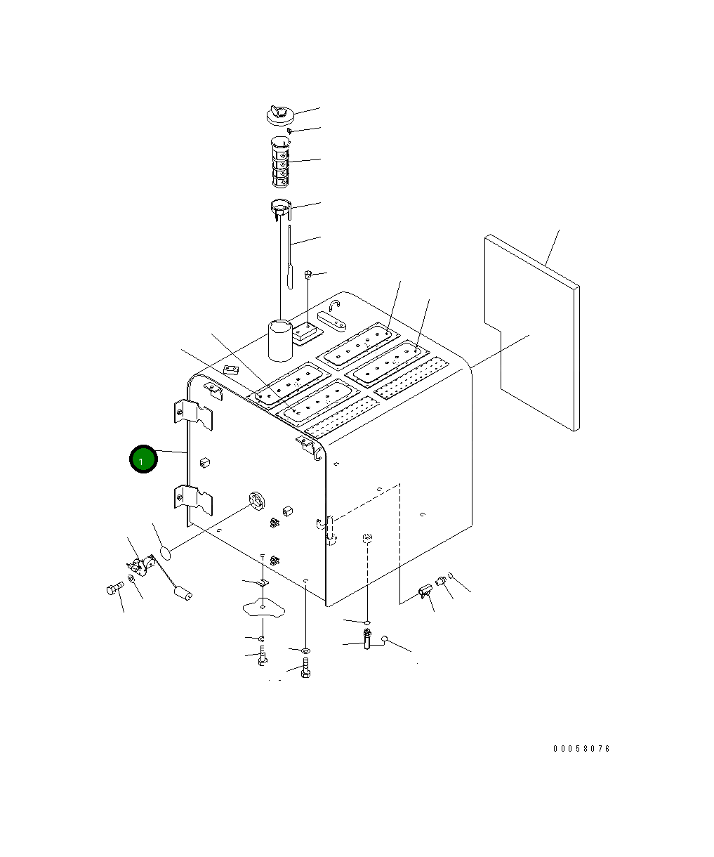 Бак 207-04-75111 Komatsu