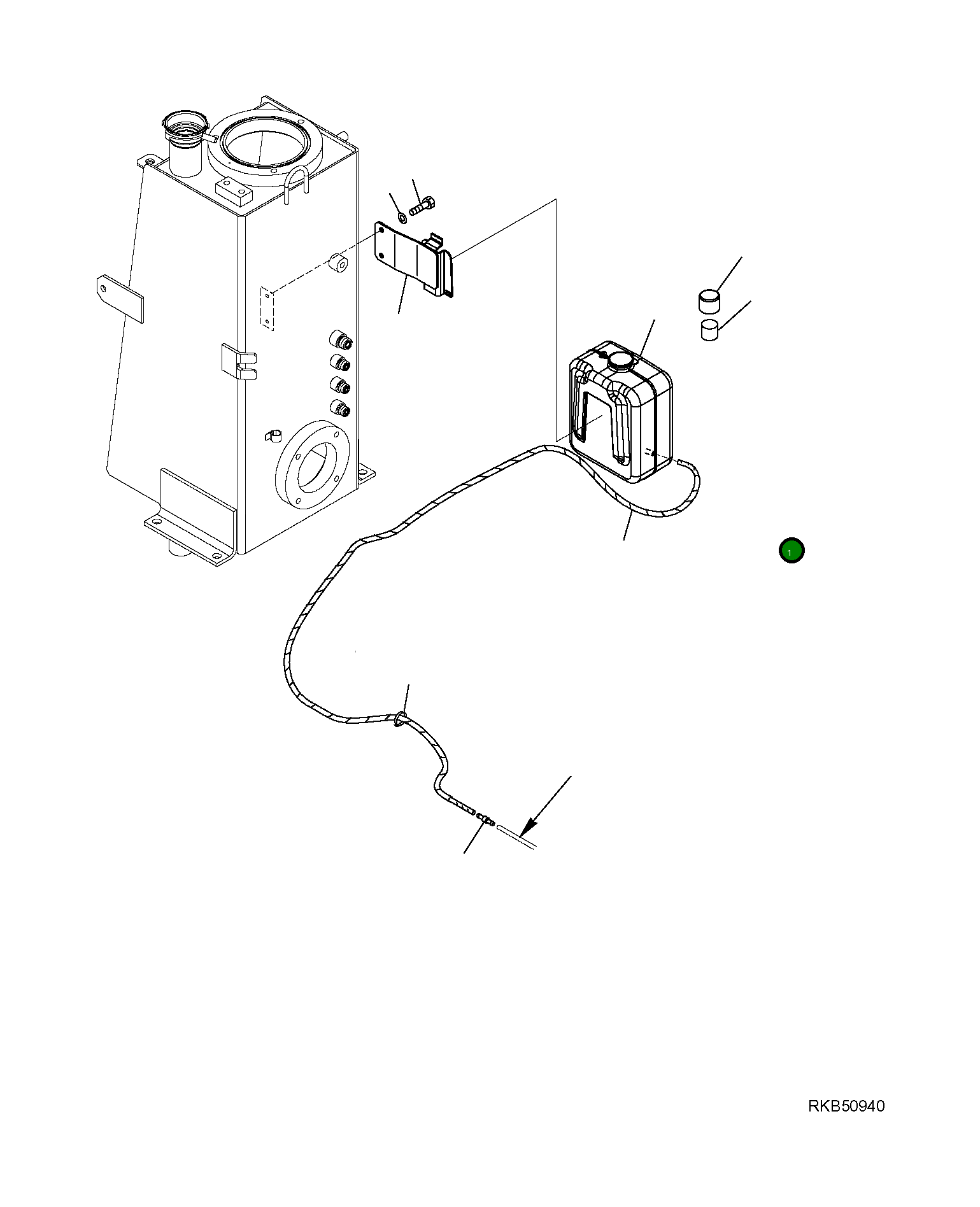 Бак 22L-54-R2960 Komatsu