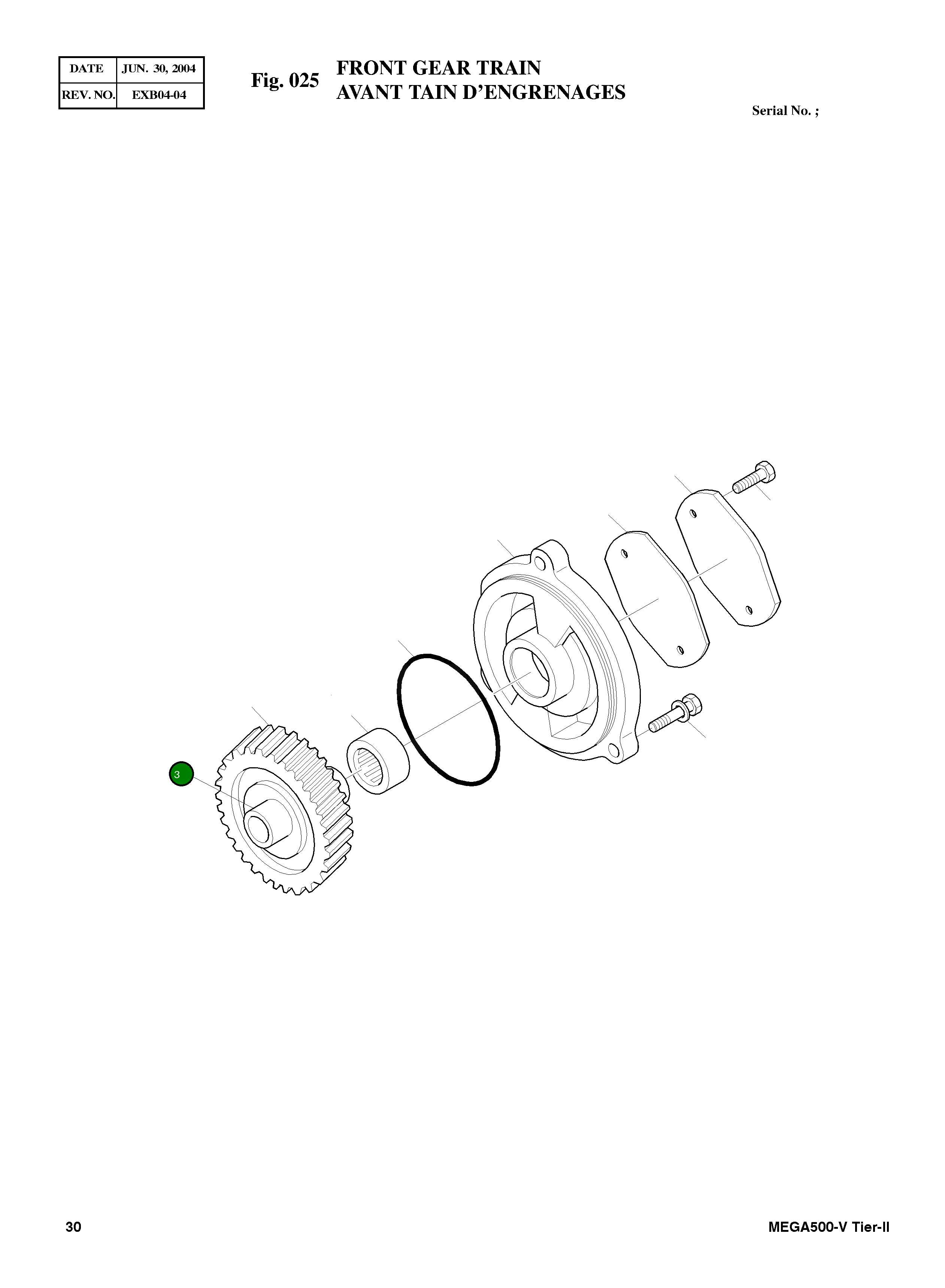 Адаптер 3025321 Komatsu