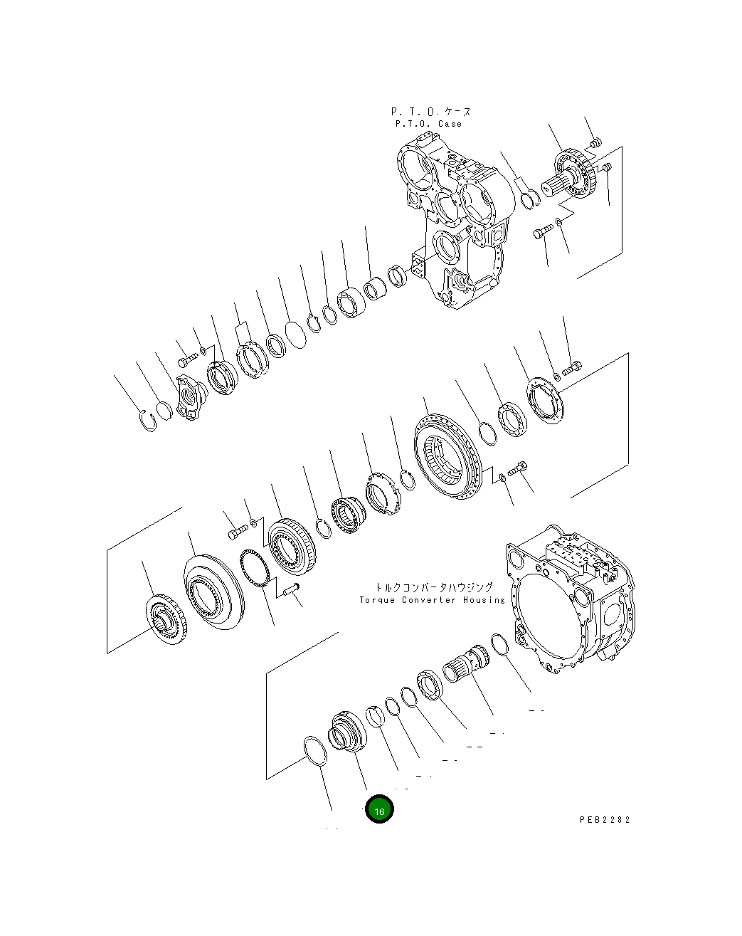 Вал 19M-13-22520 Komatsu