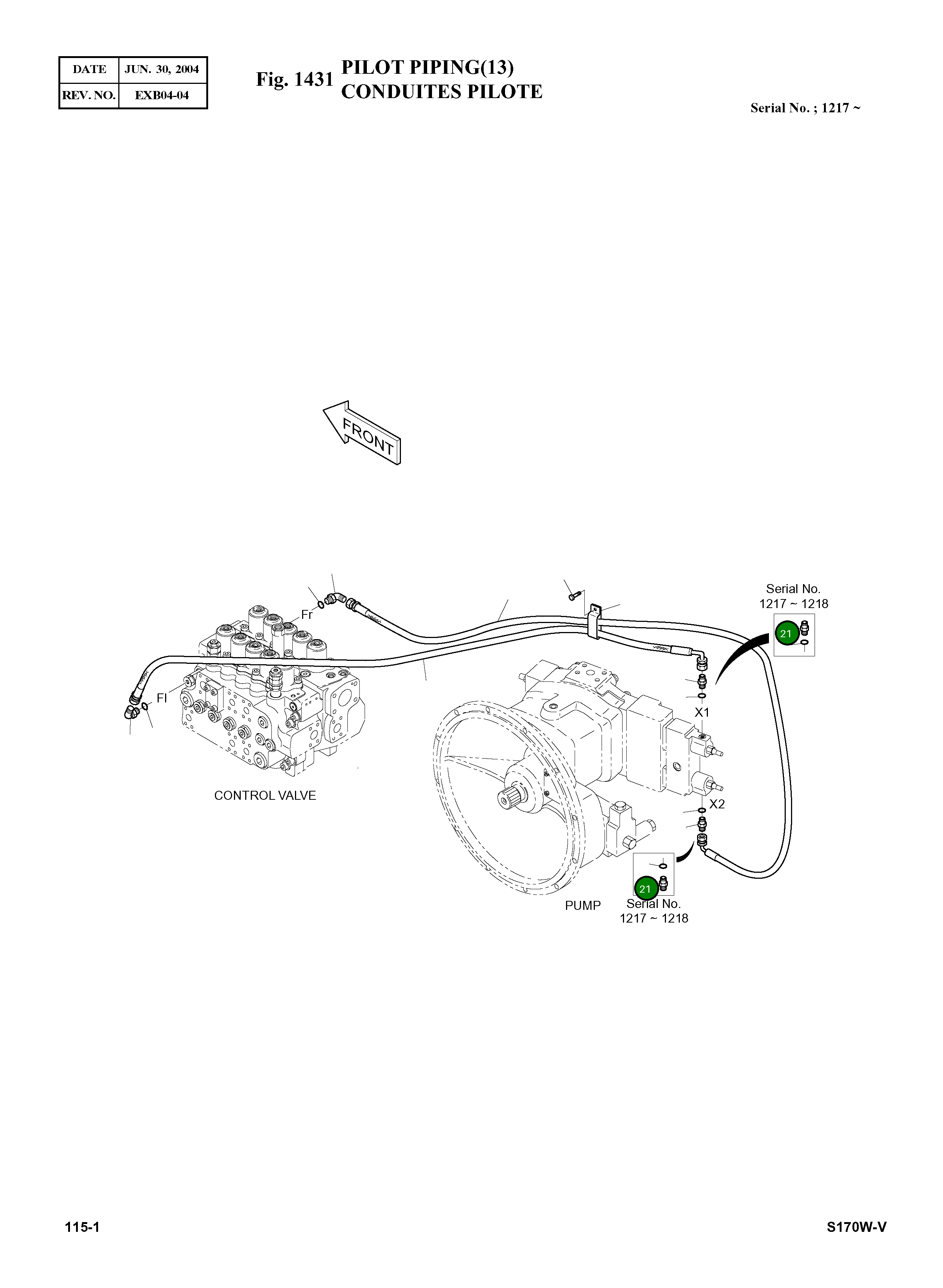 Адаптер 2181-1126D06 Komatsu