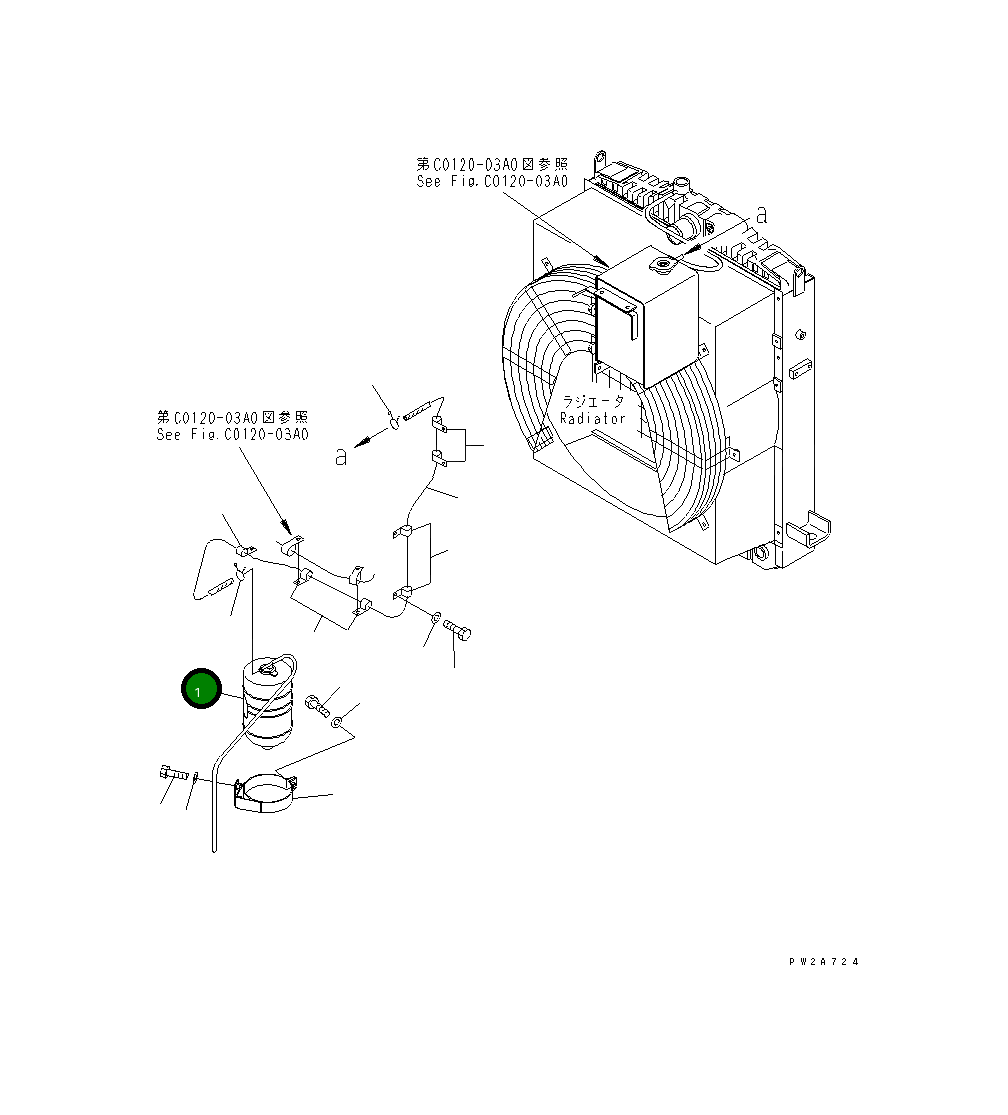 Бак 417-03-21140 Komatsu