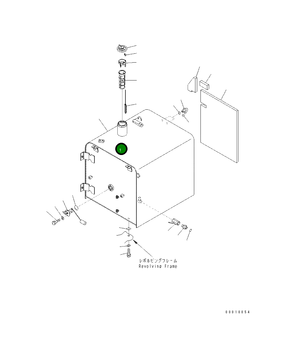 Бак 208-04-71660 Komatsu