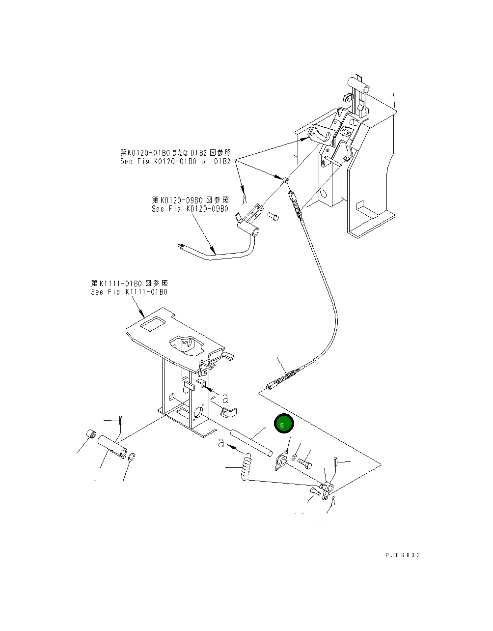 Вал 22L-43-18280 Komatsu