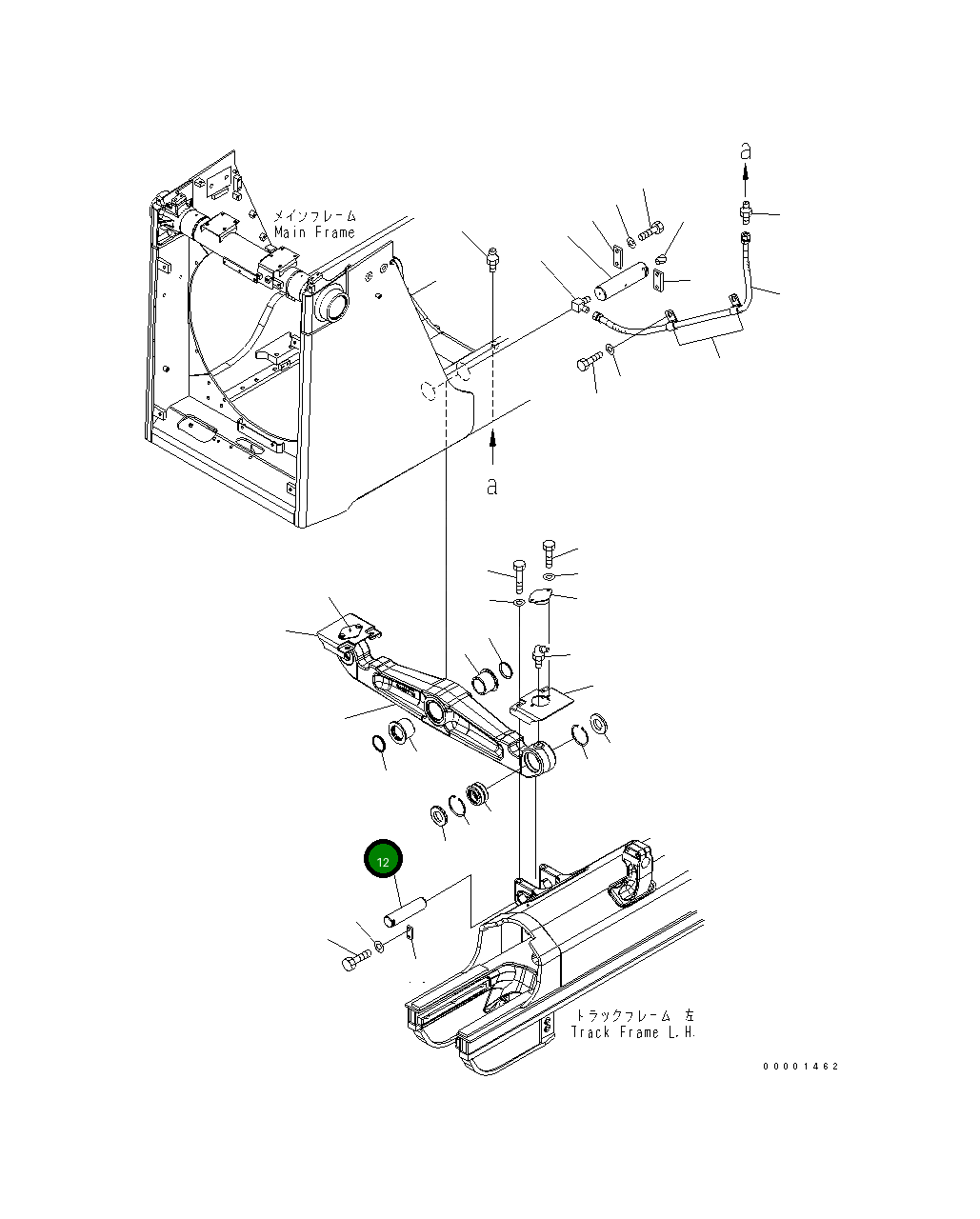 Вал 154-50-72141 Komatsu