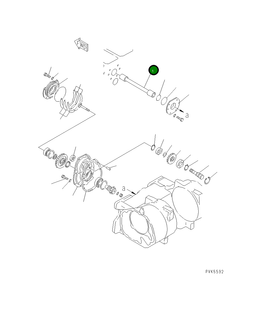 Вал 101-Z61-1760 Komatsu