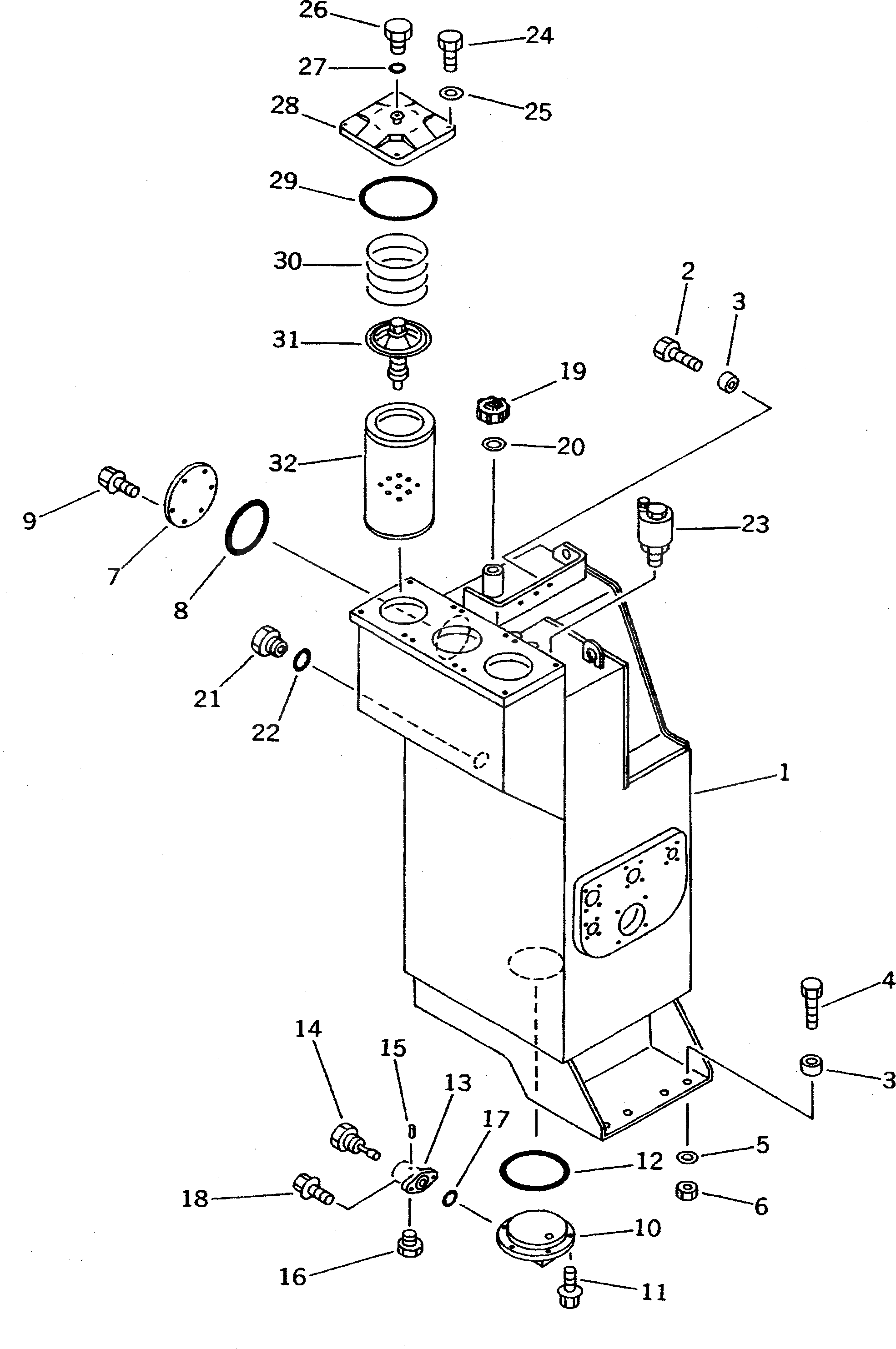 Бак 426-60-15311 Komatsu