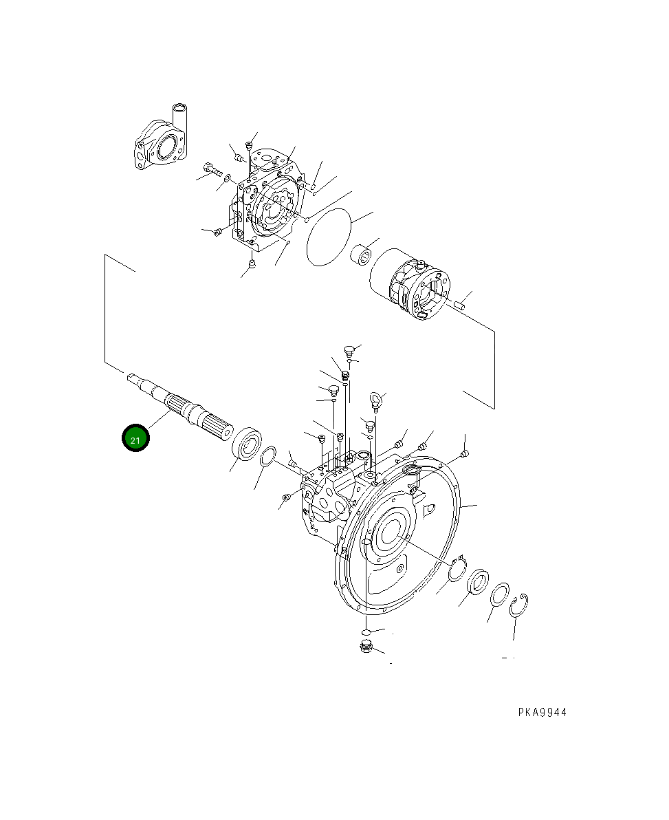 Вал 708-1L-32310 Komatsu