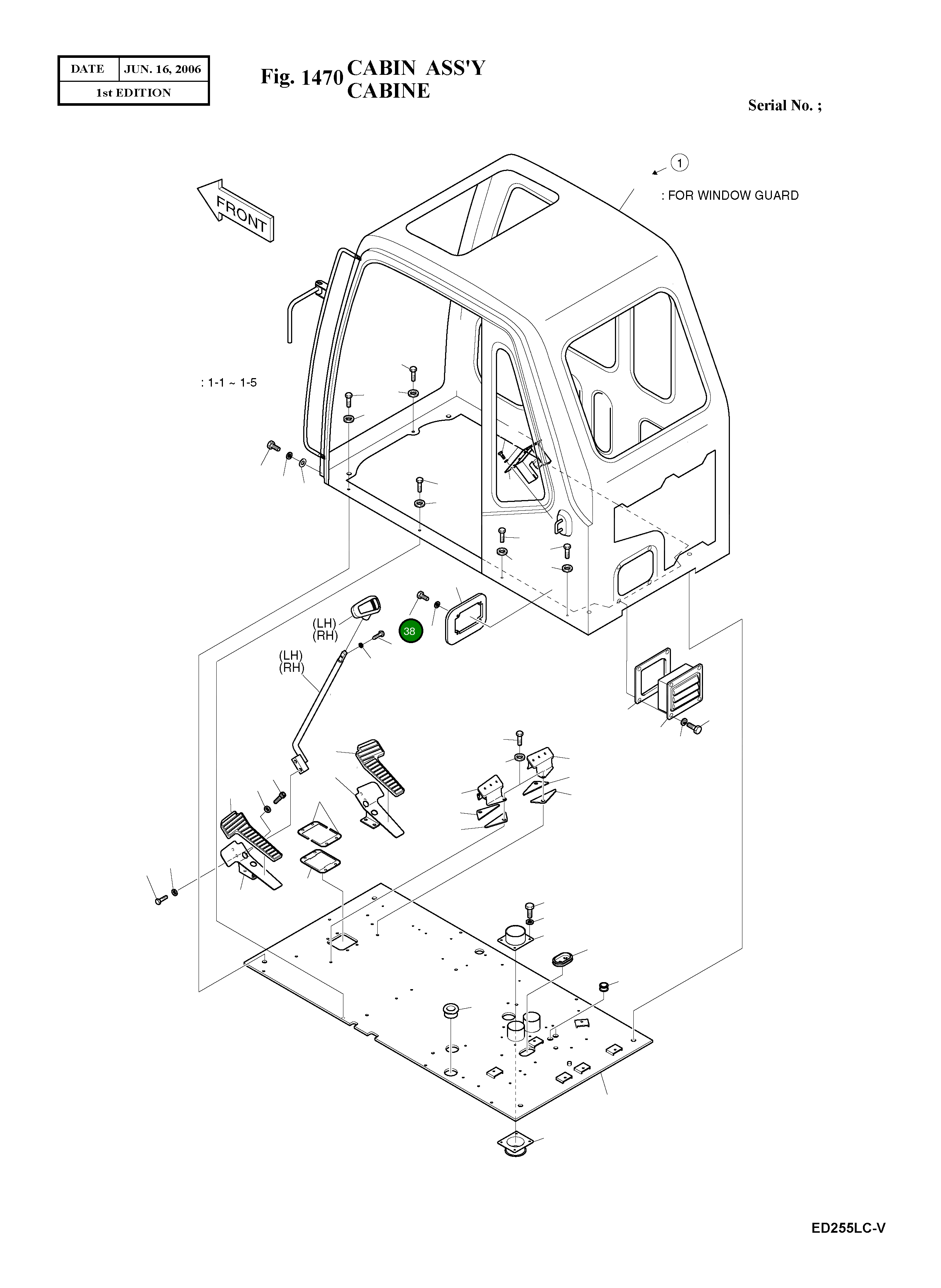 Болт M6X1.0X12 2120-2166D19 Komatsu