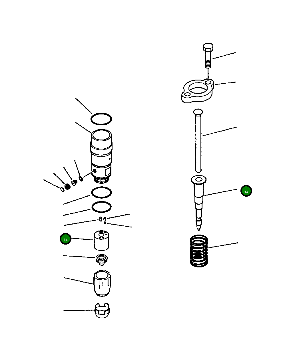 Барабан и плунжер 1239 723 H1 Komatsu