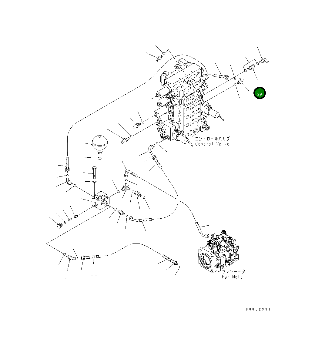 Адаптер 203-62-58880 Komatsu