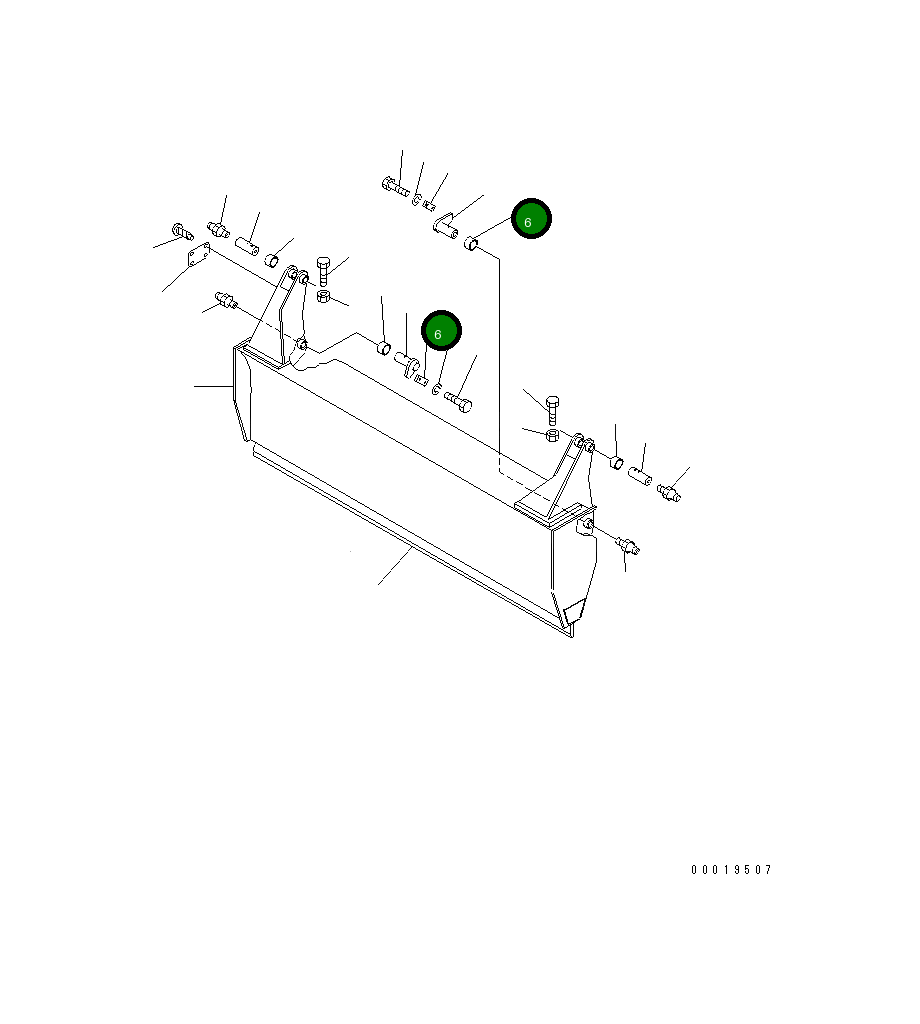 Вал 14X-Z16-1150 Komatsu
