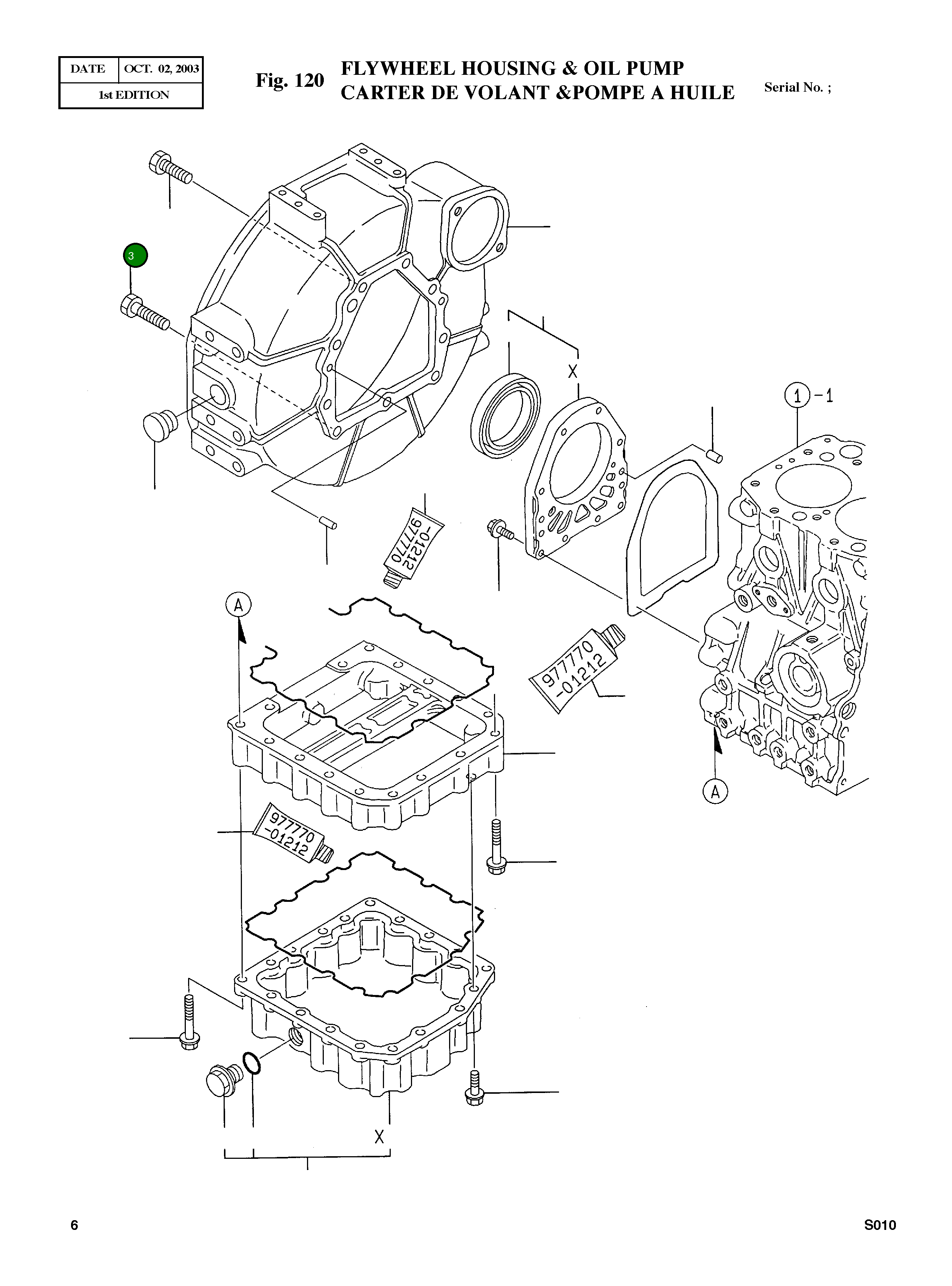 Болт M10X28 121120-01620 Komatsu