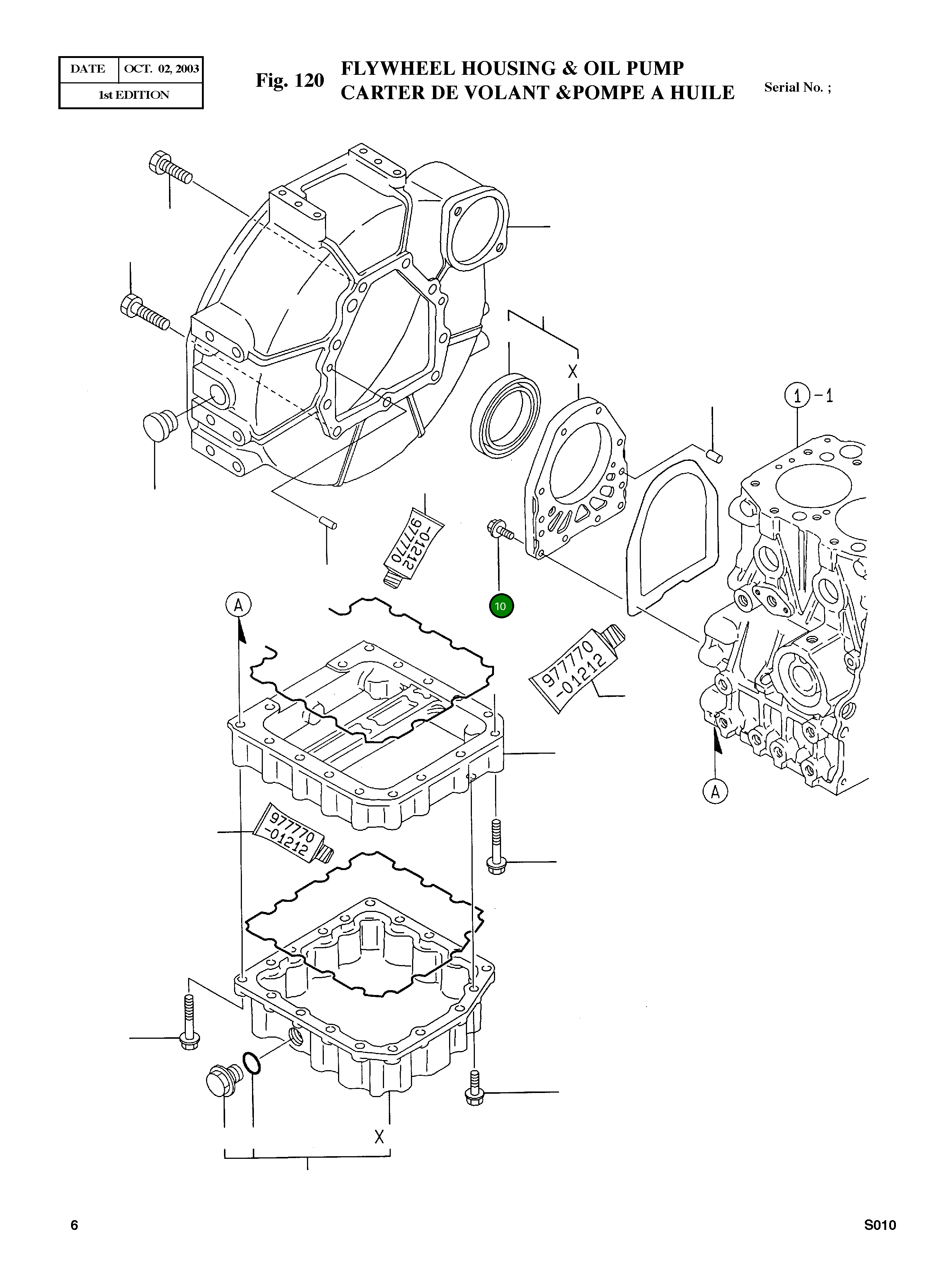 Болт M6X22 26106-060222 Komatsu