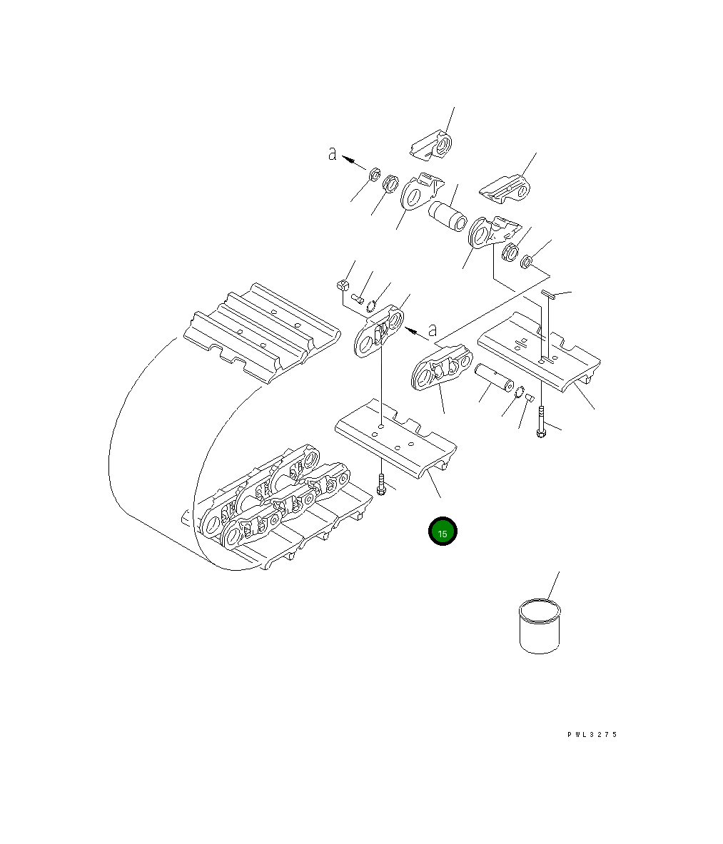 Башмак 198-32-31384 Komatsu