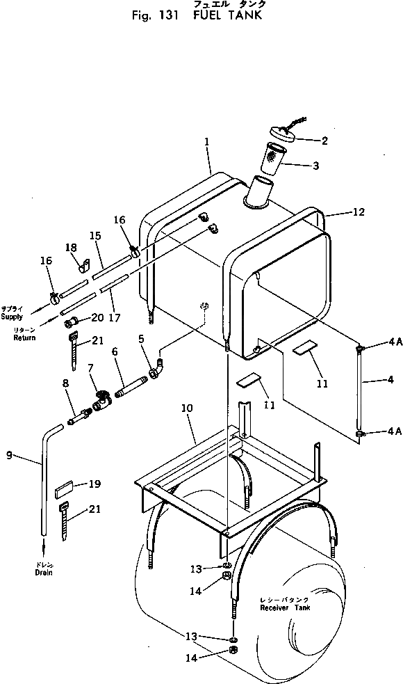 Бак M720181304400 Komatsu