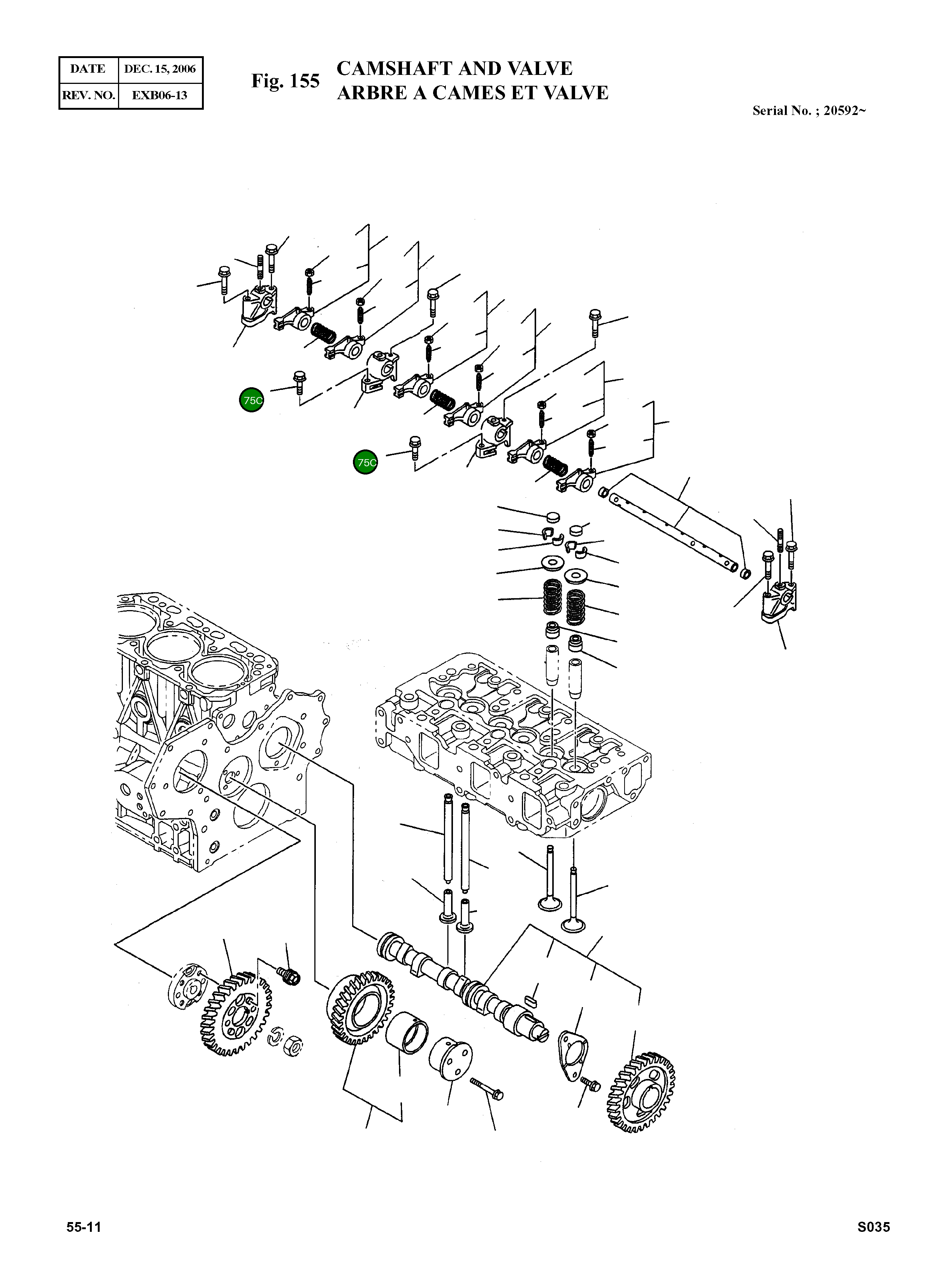 Болт M8X25 586400-3220 Komatsu