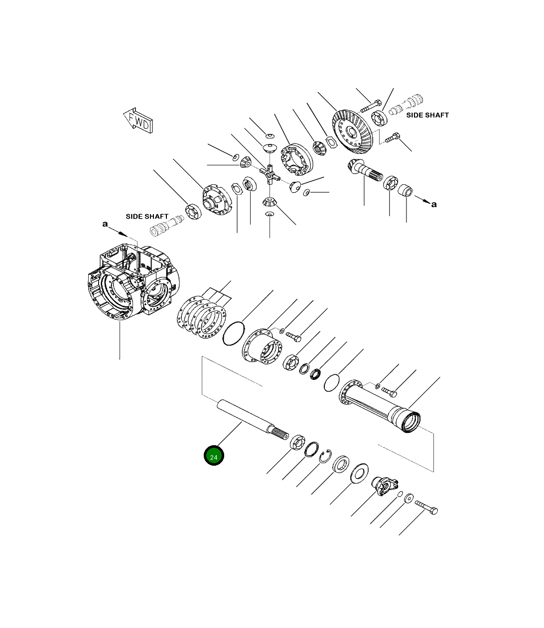 Вал 419-22-31931 Komatsu